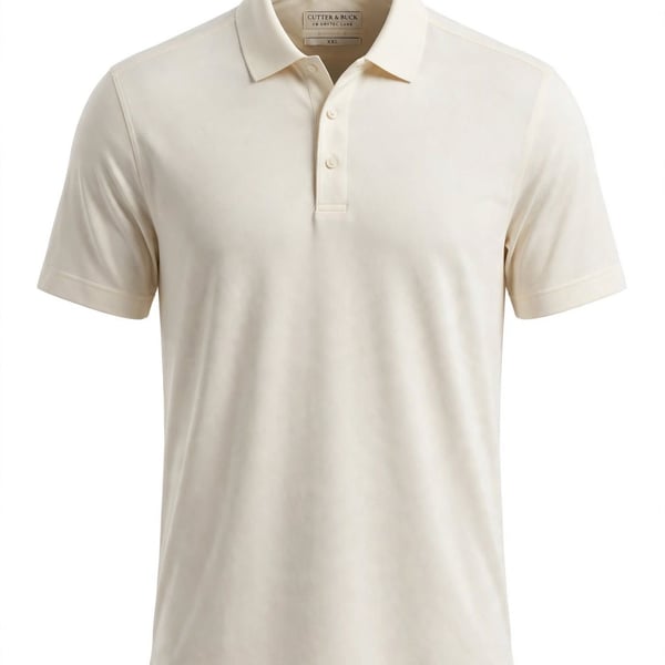 Cutter & Buck CB DryTec Luxe Polo Men XXL Cream NWT Golf Performance Shirt