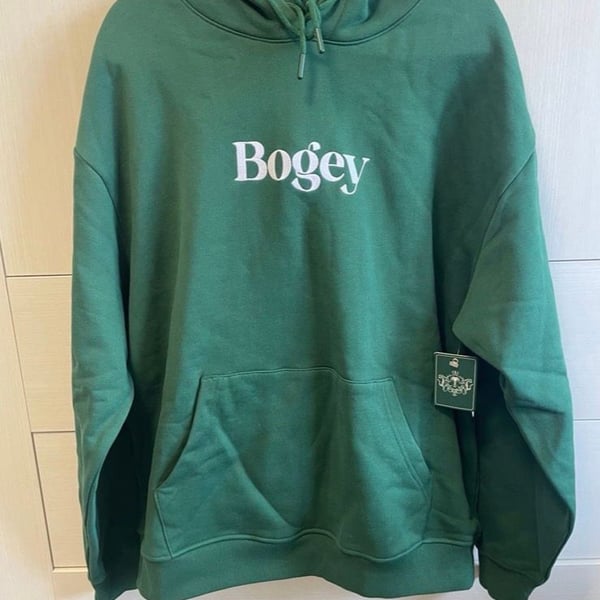 Bogey Boys Hoodie Size XL Green Script Logo New with Tags