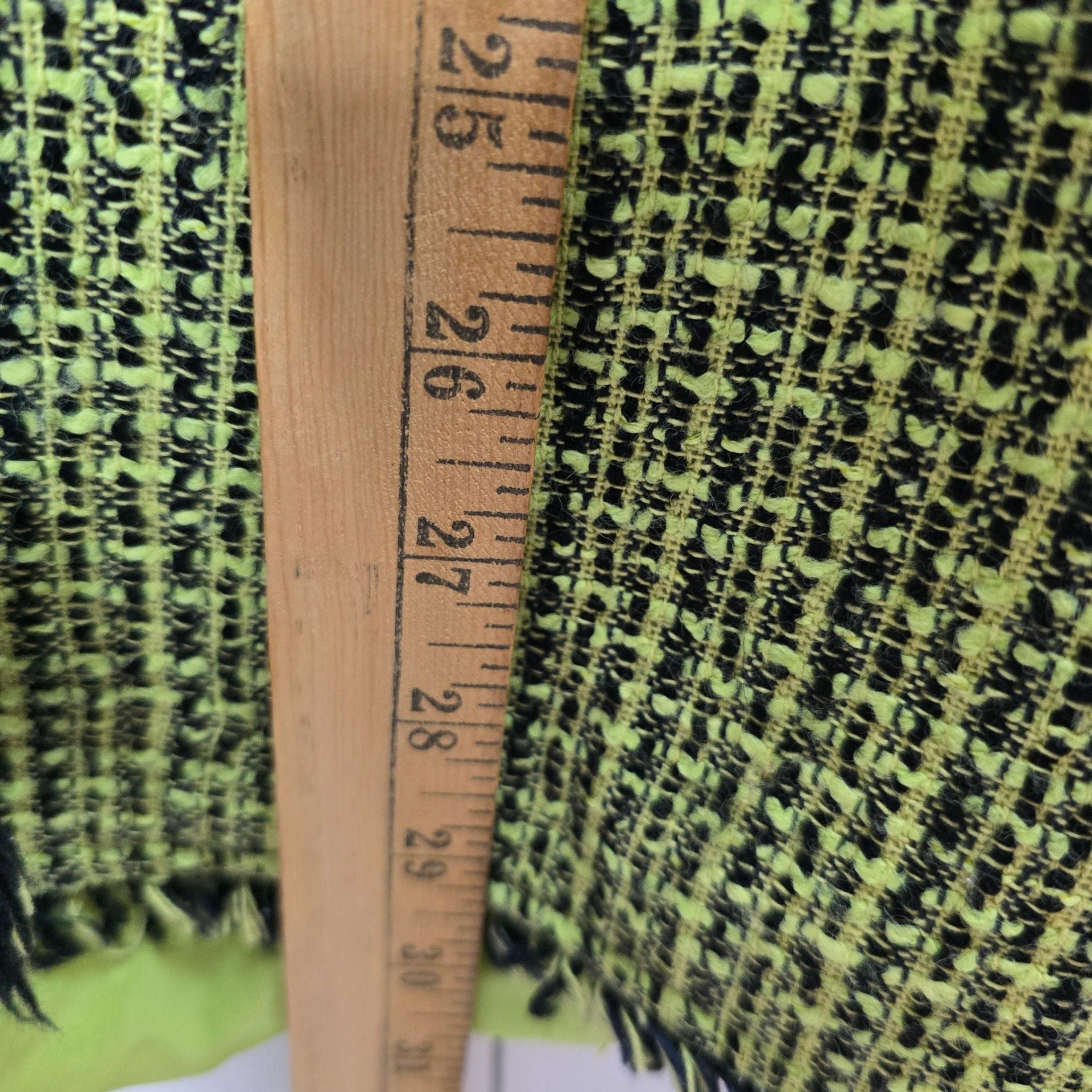 Evan-Picone Tweed Jacket Size 14 Lime Green 6