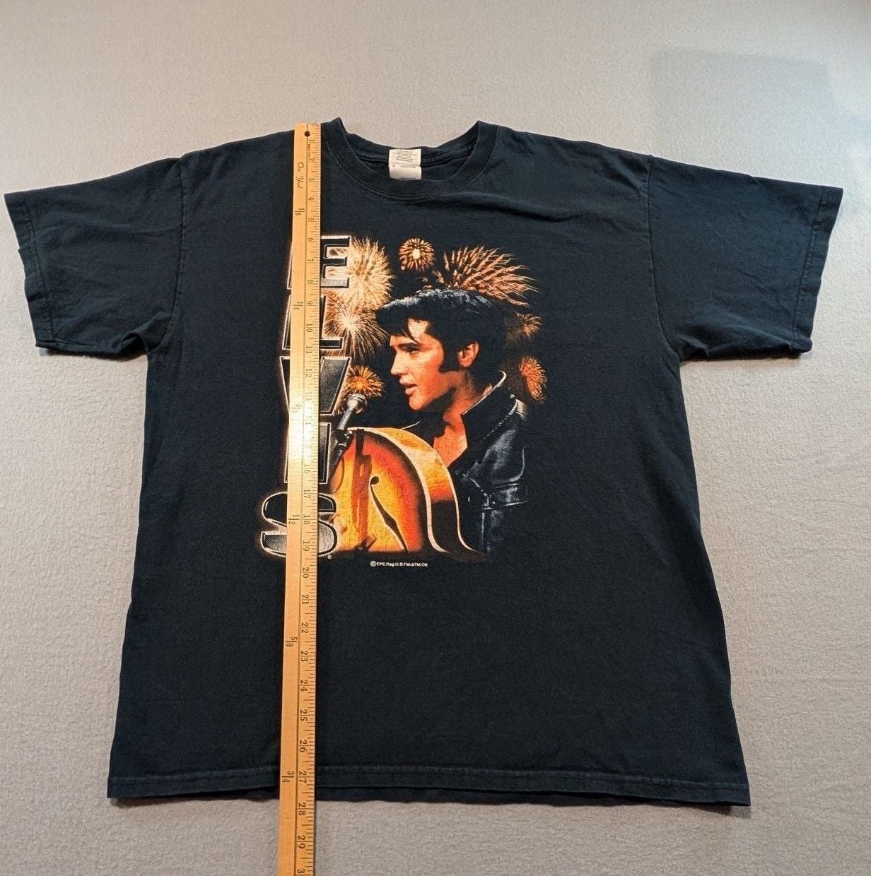 Gildan Elvis Presley Graphic T-Shirt Size L Black 6