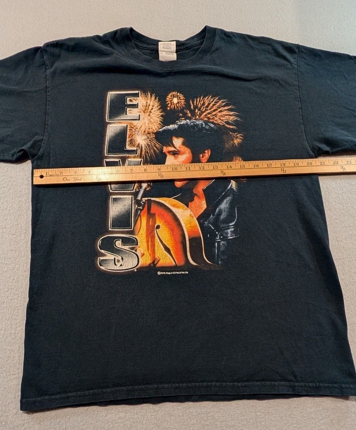 Gildan Elvis Presley Graphic T-Shirt Size L Black 5
