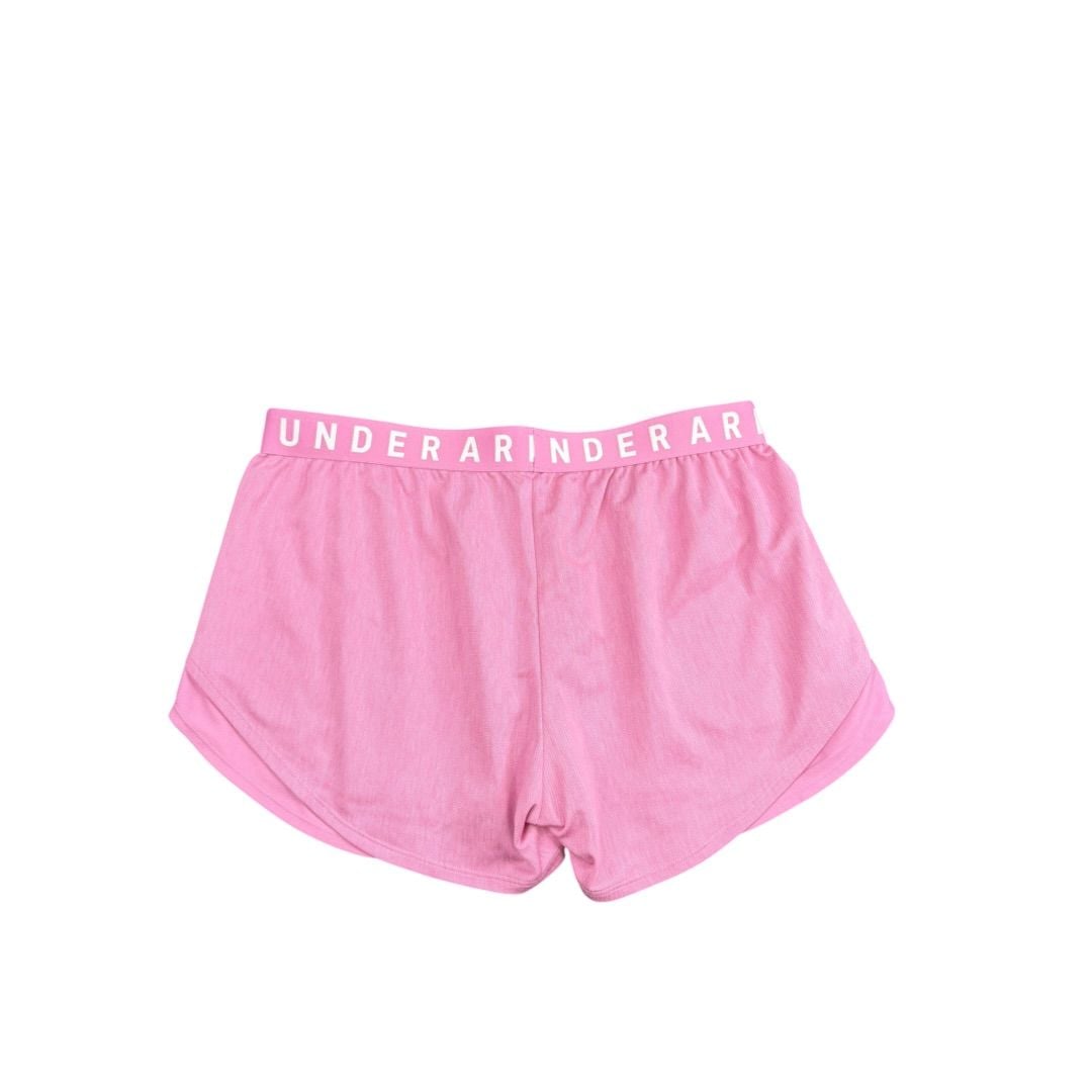 Under Armour Play Up Twist 3.0 Shorts Size LG Pink HeatGear 3