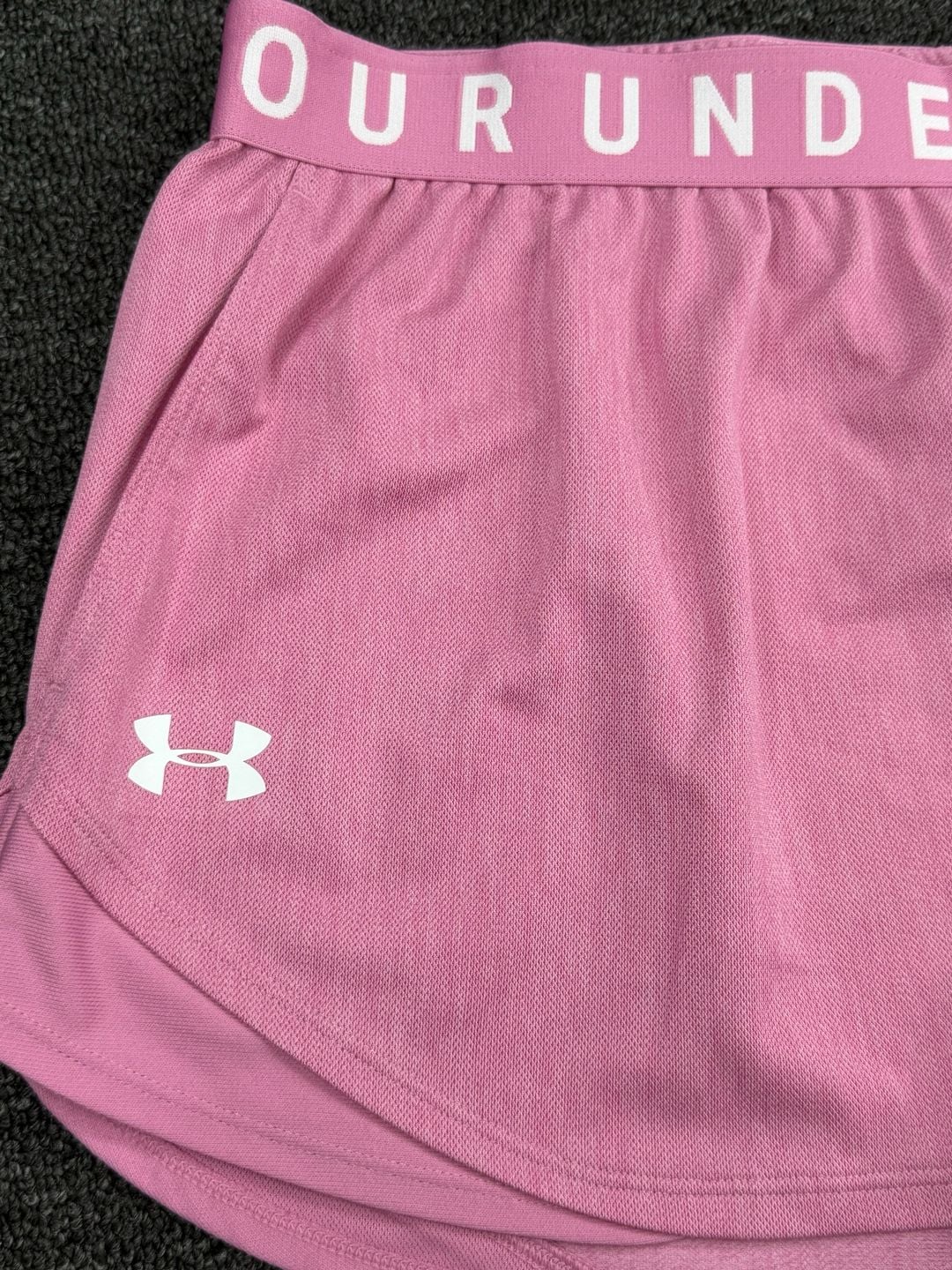 Under Armour Play Up Twist 3.0 Shorts Size LG Pink HeatGear 6