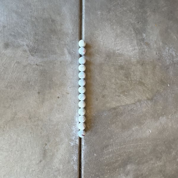 Golf Balls Used Lot of 12