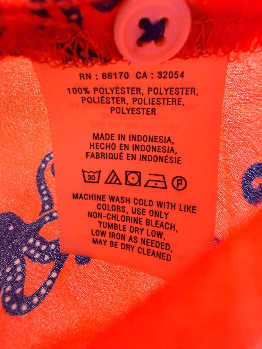 Maeve Octopus Print Blouse Size 2 Coral Ruffle Collar Sleeveless Top 6