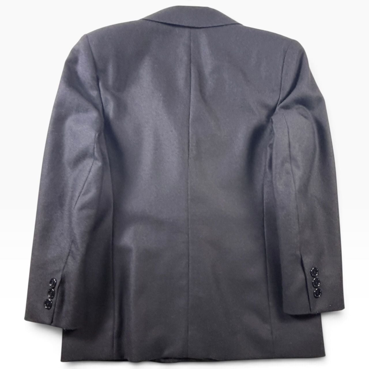 Giorgio Sant'Angelo 90s Black Wool Power Blazer Double Breasted | L 9
