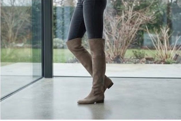 Kelsi Dagger Brooklyn Logan Suede Over The Knee Boots Fawn 4