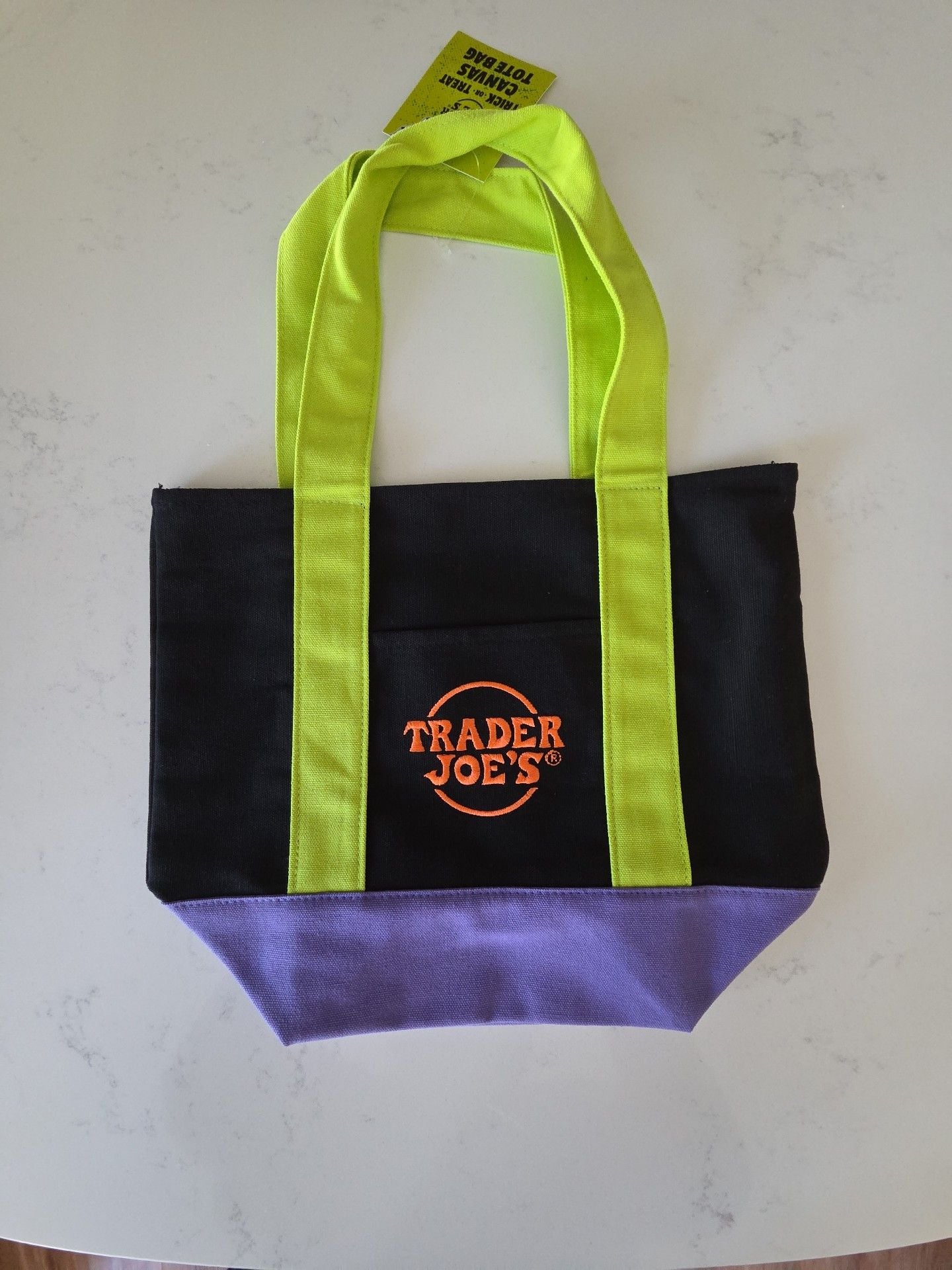Trader Joe's Trick Or Treat Canvas Tote Bag New 2