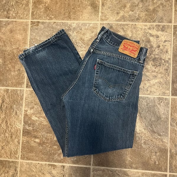 Levi's 559 Relaxed Straight Jeans Size 34x30 Blue Denim
