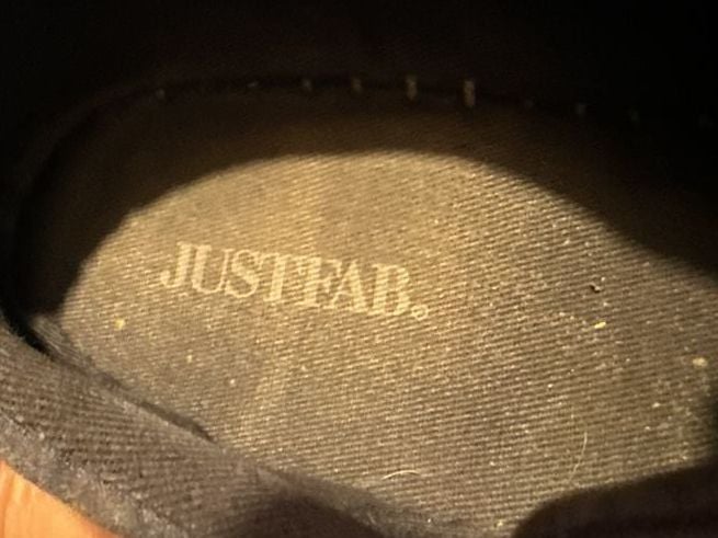 JustFab Spencer Athletic Sneaker Blue Denim Espadrille Platform 7