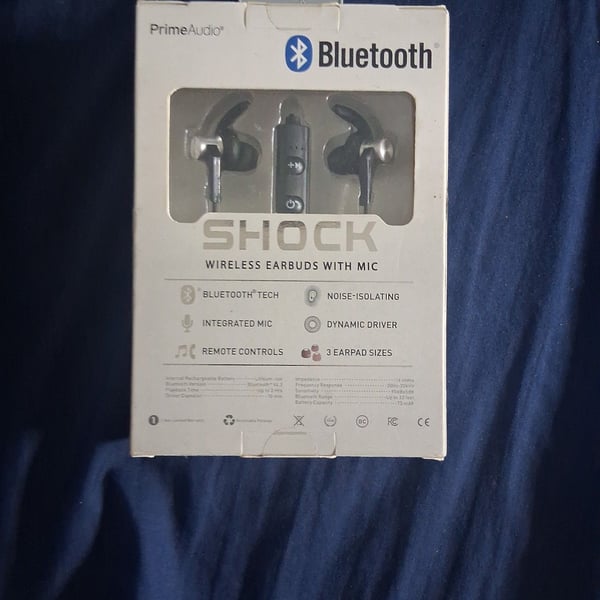 Prime audio shock wireless earbuds with mic