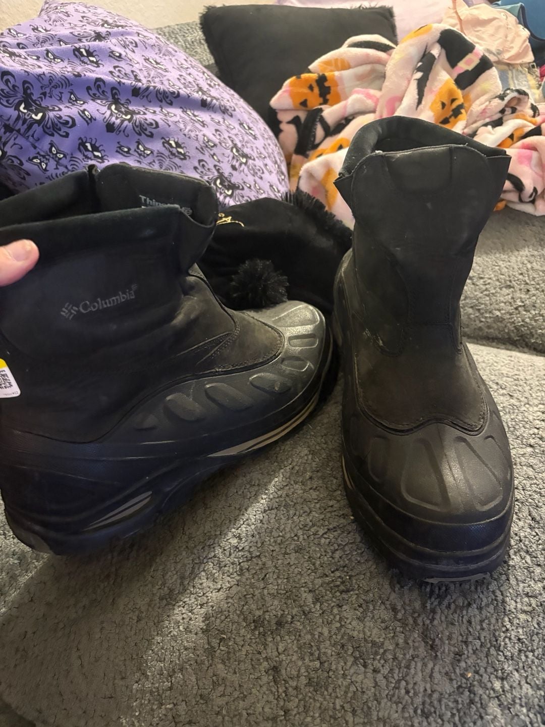 Columbia Hoodootoo Men's Size 15 Black Waterproof Snow Boots BM1312-010 2