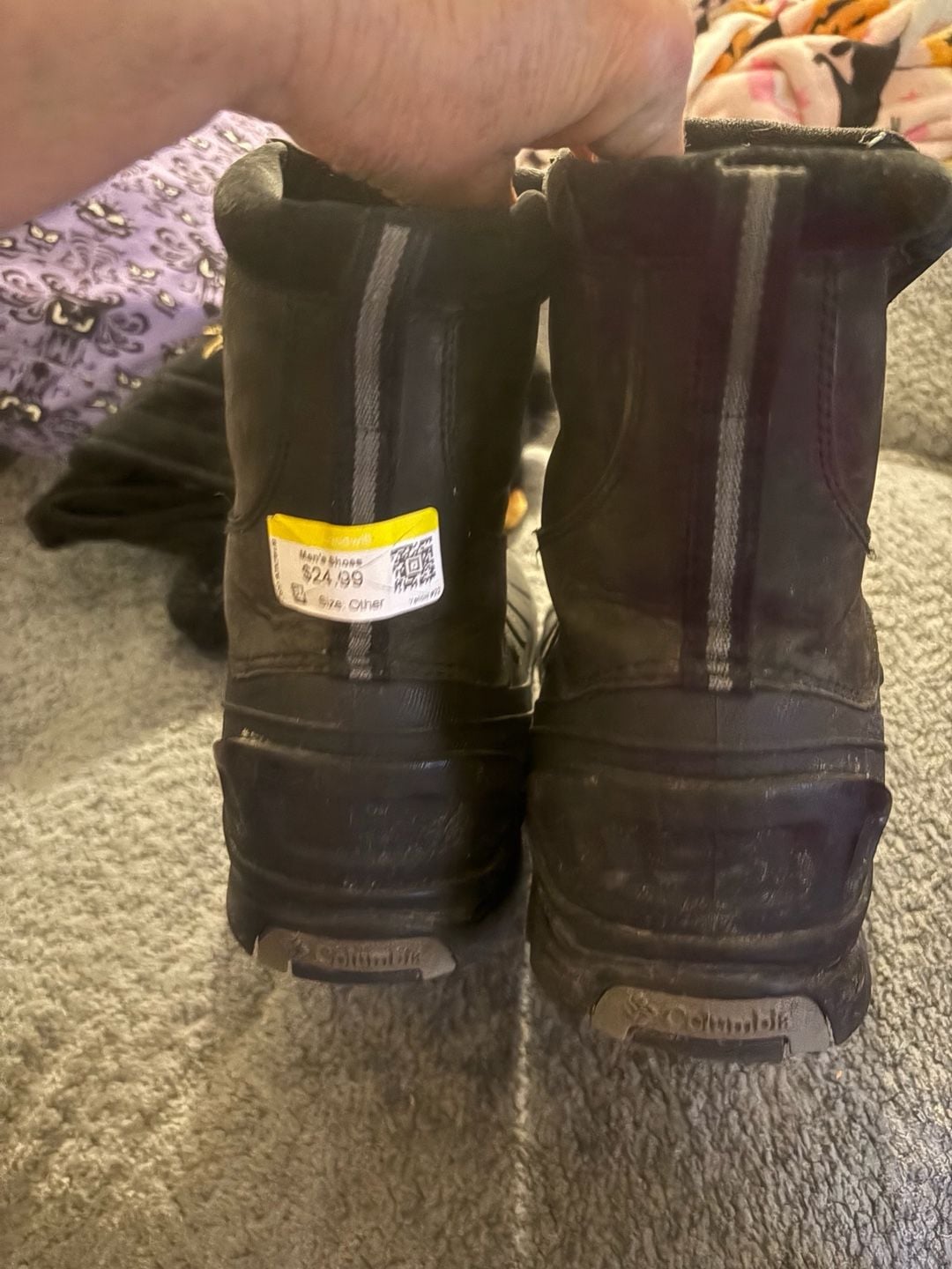 Columbia Hoodootoo Men's Size 15 Black Waterproof Snow Boots BM1312-010 4
