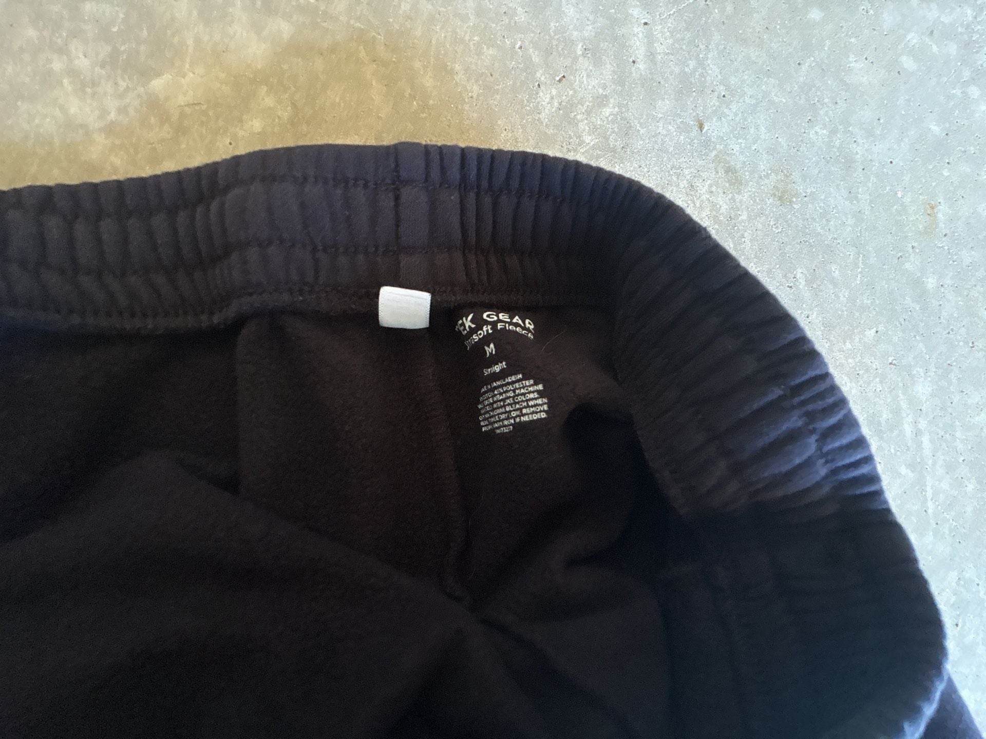 Tek Gear Ultra Soft Fleece Sweatpants Size M Black Straight 4