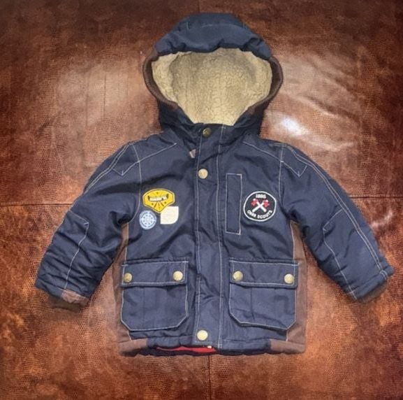 OshKosh B'gosh Winter Jacket Size 2T Blue Fleece Lined 2