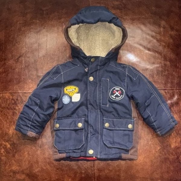 OshKosh B'gosh Winter Jacket Size 2T Blue Fleece Lined