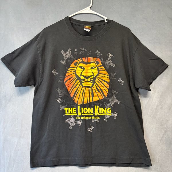 Disney The Lion King The Broadway Musical T-Shirt  Women’s L Black