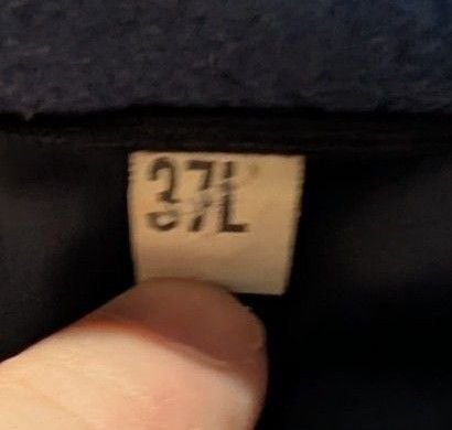 USAF Overcoat Man's Wool Velour Size 37L Blue 85 Military Dress Coat 6