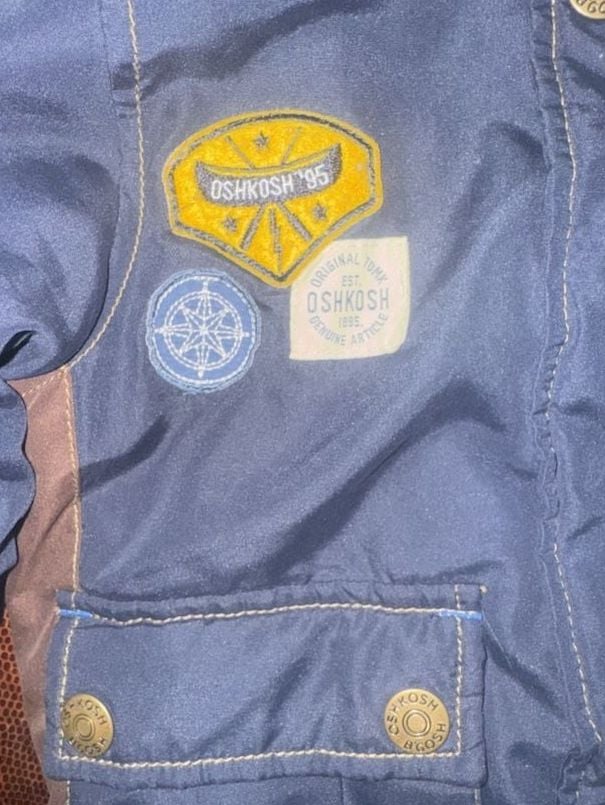 OshKosh B'gosh Winter Jacket Size 2T Blue Fleece Lined 4
