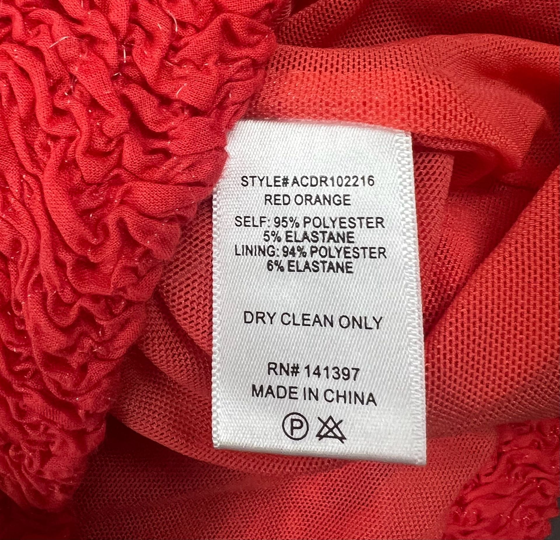 ASTR the Label Odelle Minidress Size L Red Textured Boucle V-Neck 8