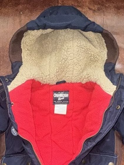 OshKosh B'gosh Winter Jacket Size 2T Blue Fleece Lined 5