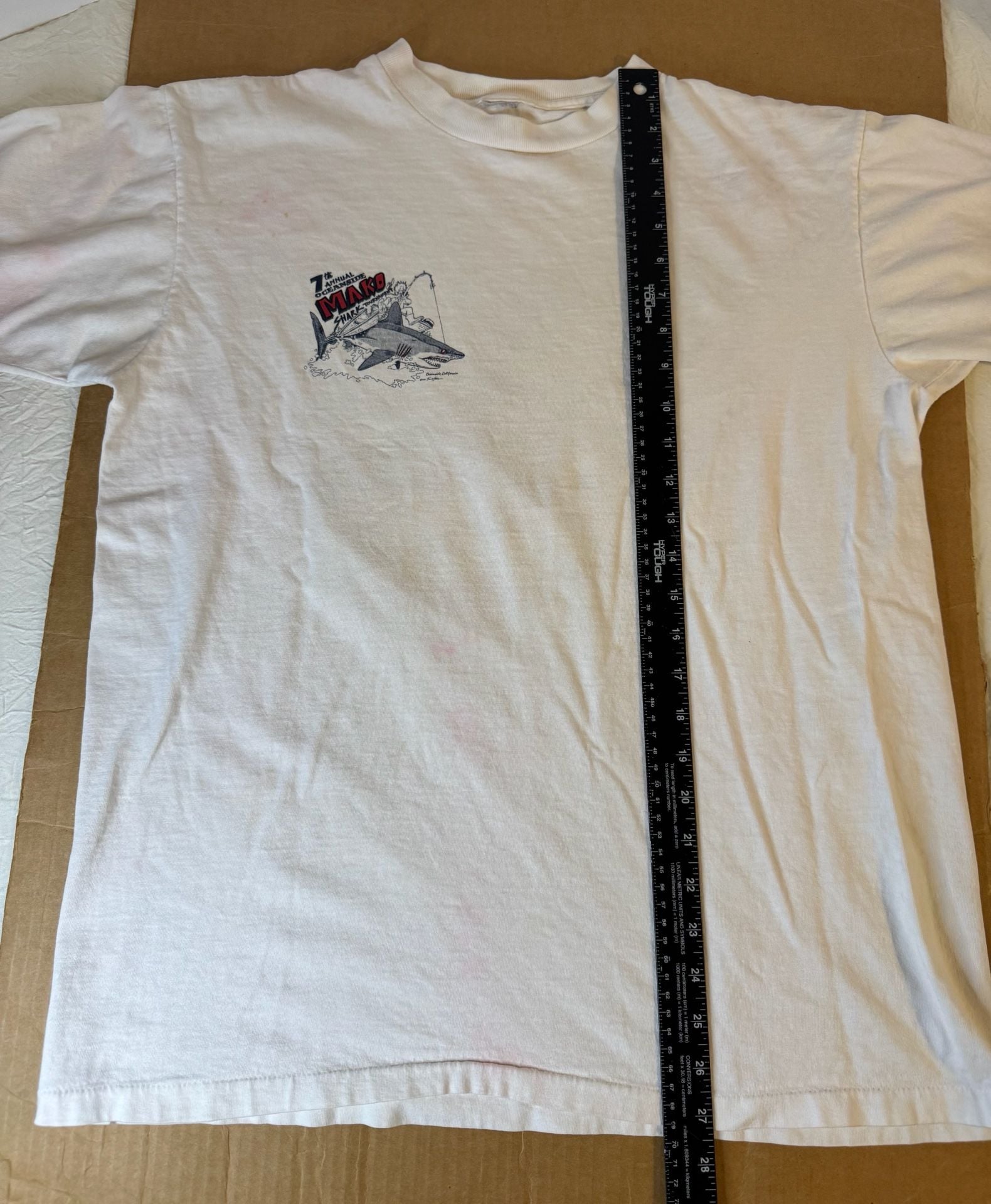 Sunn Graphics 7th Annual Oceanside Mako Shark Tournament Shirt 1991 L 10