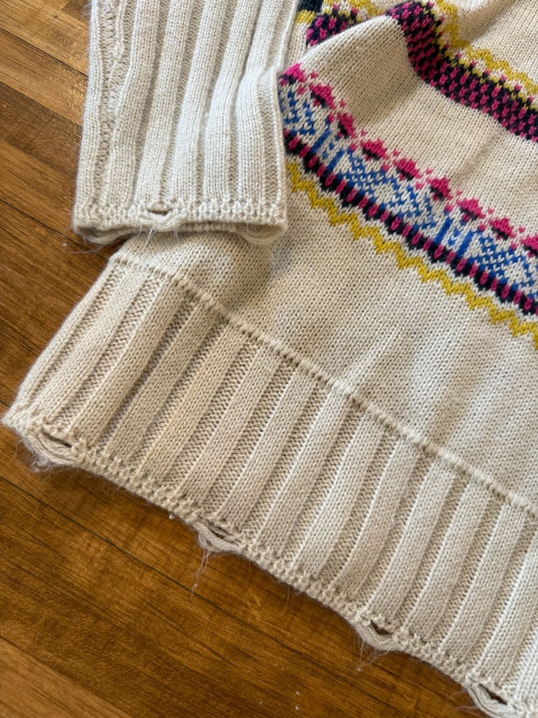 Easel Fair Isle Sweater Size S Multicolor Jacquard (m1) 5