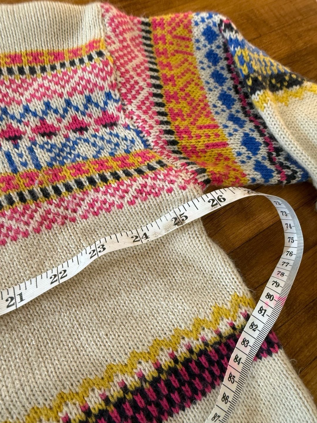 Easel Fair Isle Sweater Size S Multicolor Jacquard (m1) 6