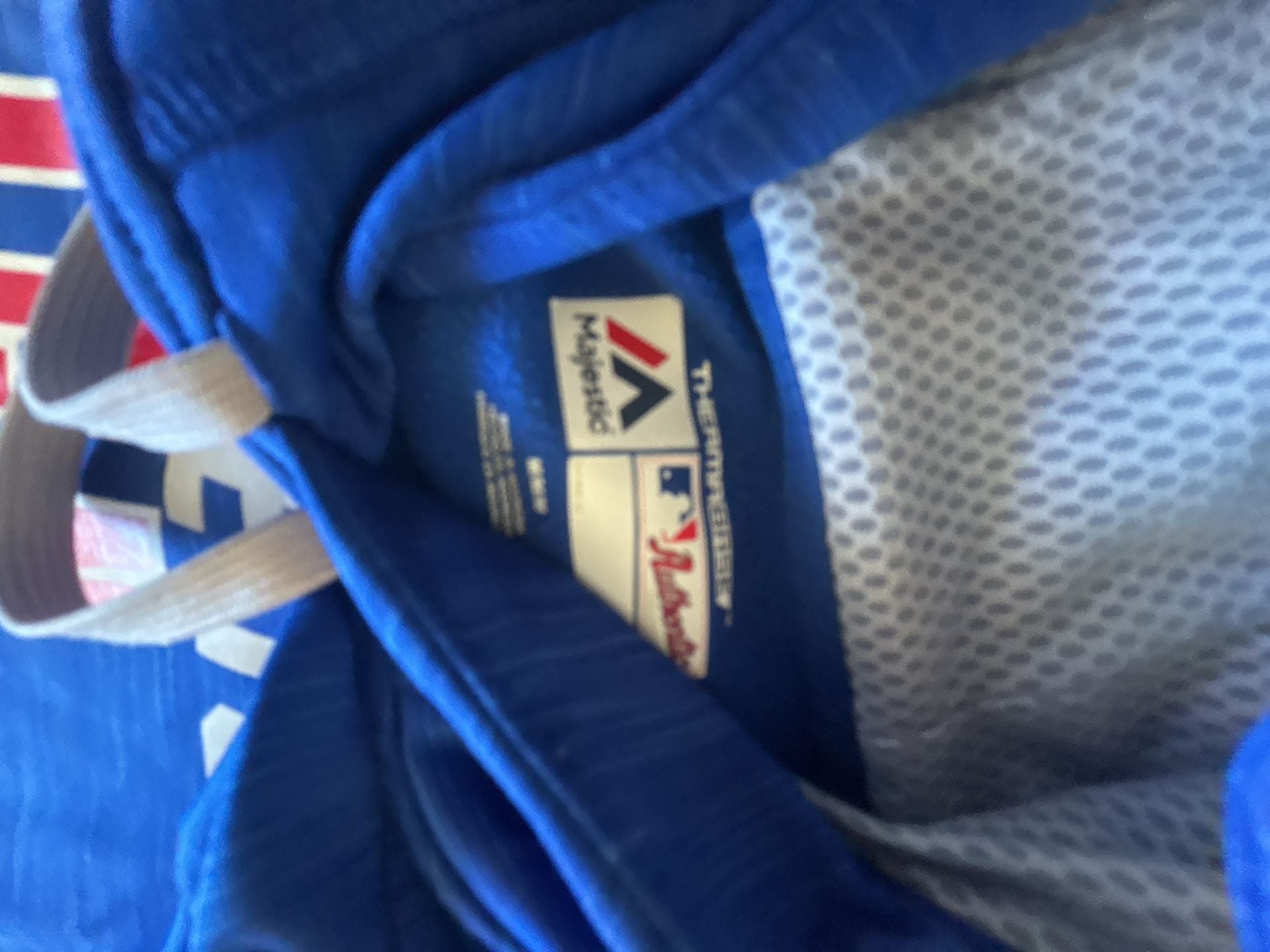 Majestic Chicago Cubs We Came to Reign Postseason Hoodie Size M Blue 4