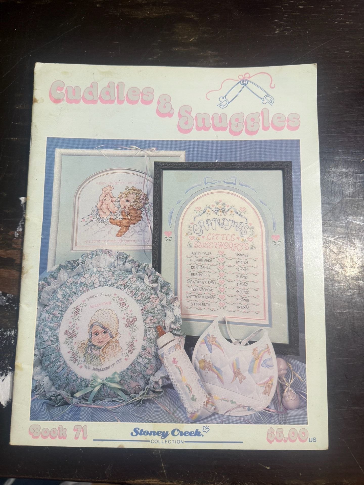 Stoney Creek Cuddles & Snuggles Book 71 Vintage Cross Stitch Baby Nursery Patterns 1
