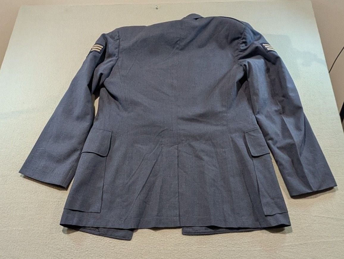USAF Vintage Military Dress Jacket Size 38L Wool Blue 7