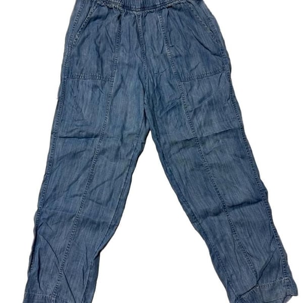 Wonderly Pants Size XS Blue Lyocell Pull On Joggers