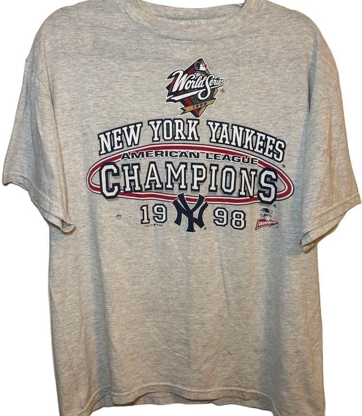 Vintage 1998 Logo 7 New York Yankees American League Champions T-Shirt 2