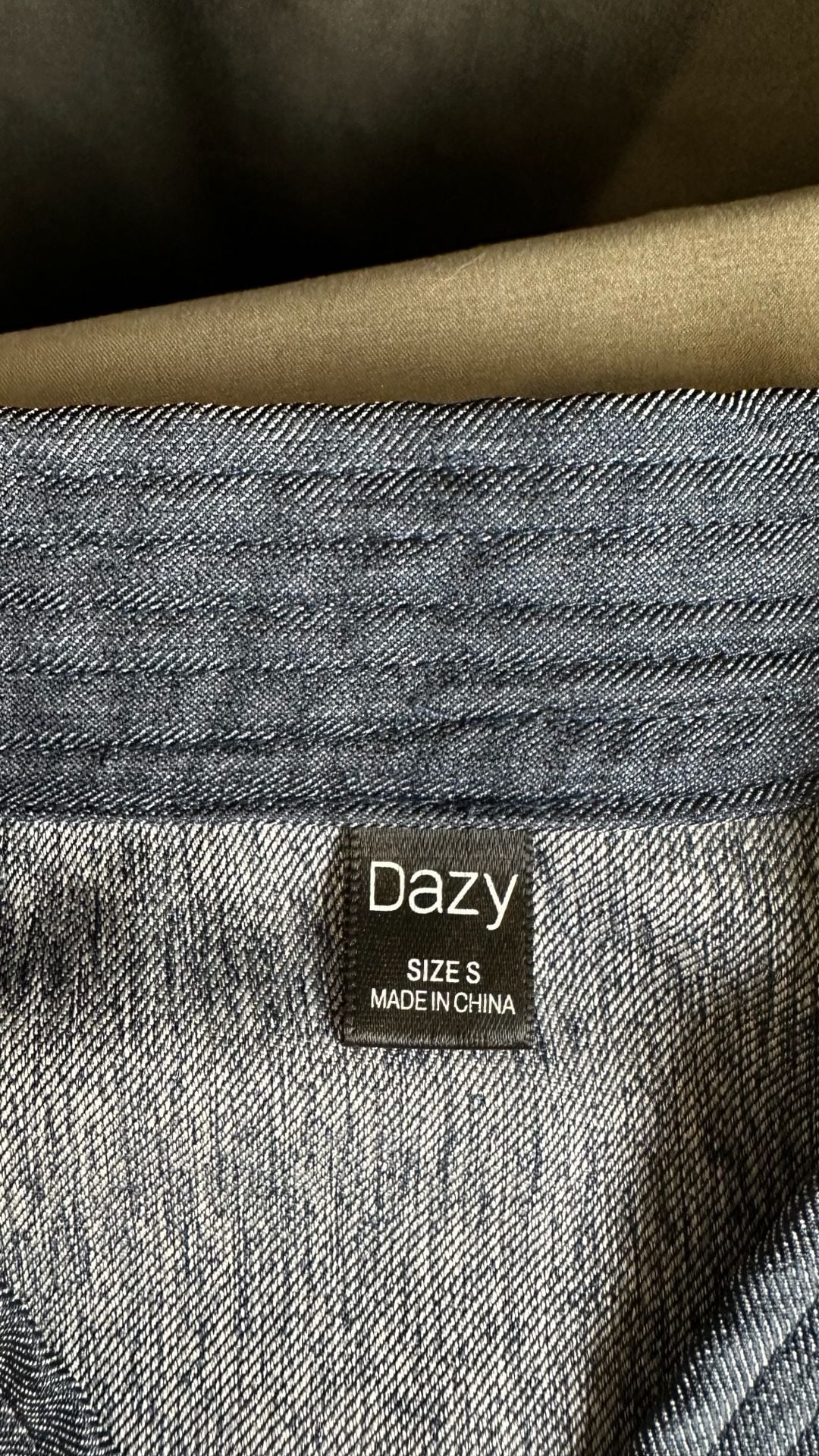 DAZY Halter Jumpsuit Size S Blue Denim Wrap V-Neck Sleeveless 6
