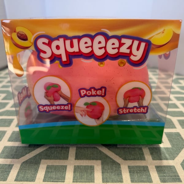Sunny Days Jumbo Squeezy Peach Squishy Toy