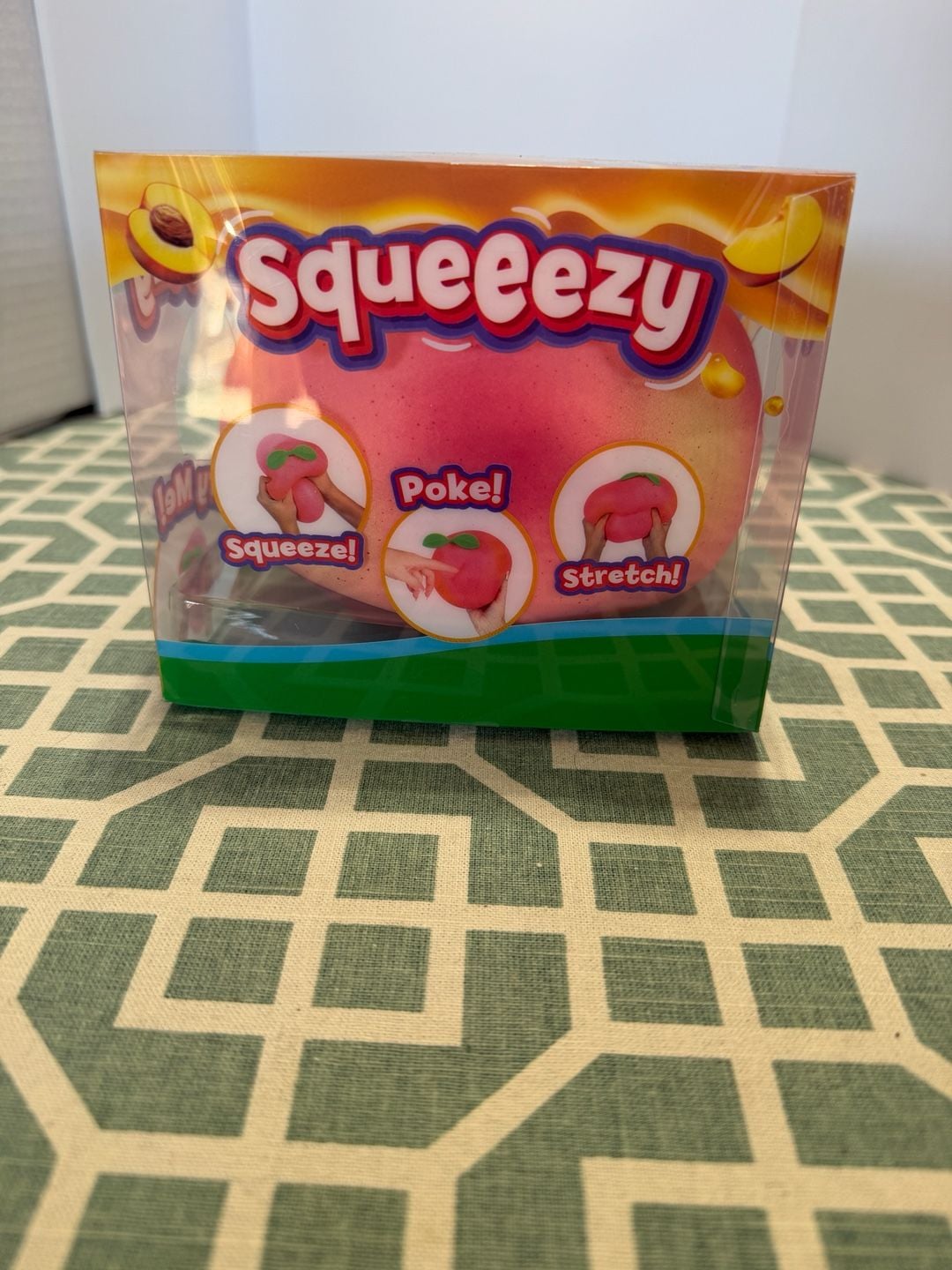 Sunny Days Jumbo Squeezy Peach Squishy Toy 3