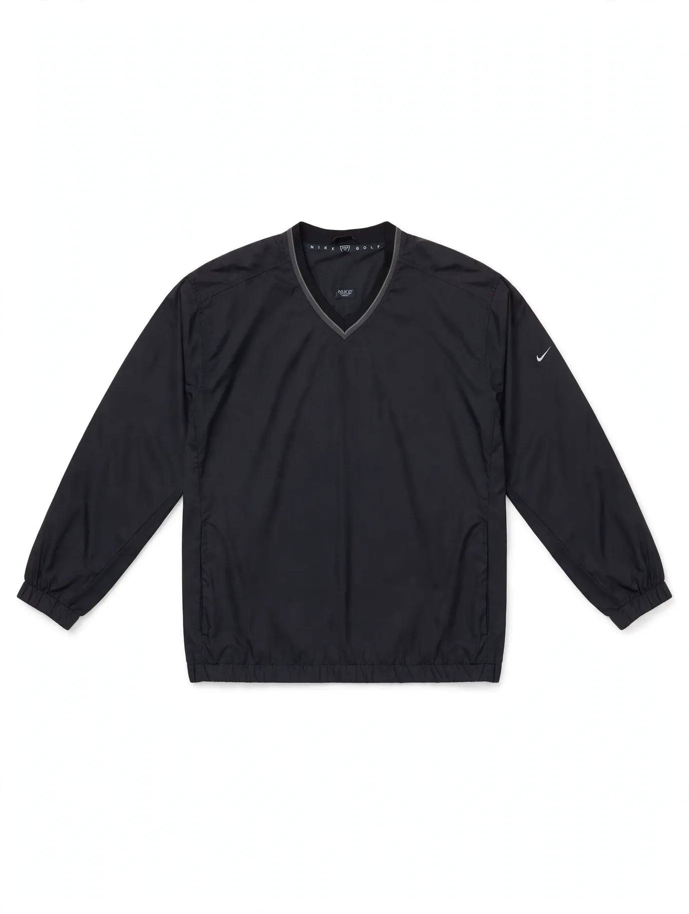 Nike Golf Men’s XL Black V-Neck Pullover Windbreaker Windshirt Swoosh 8
