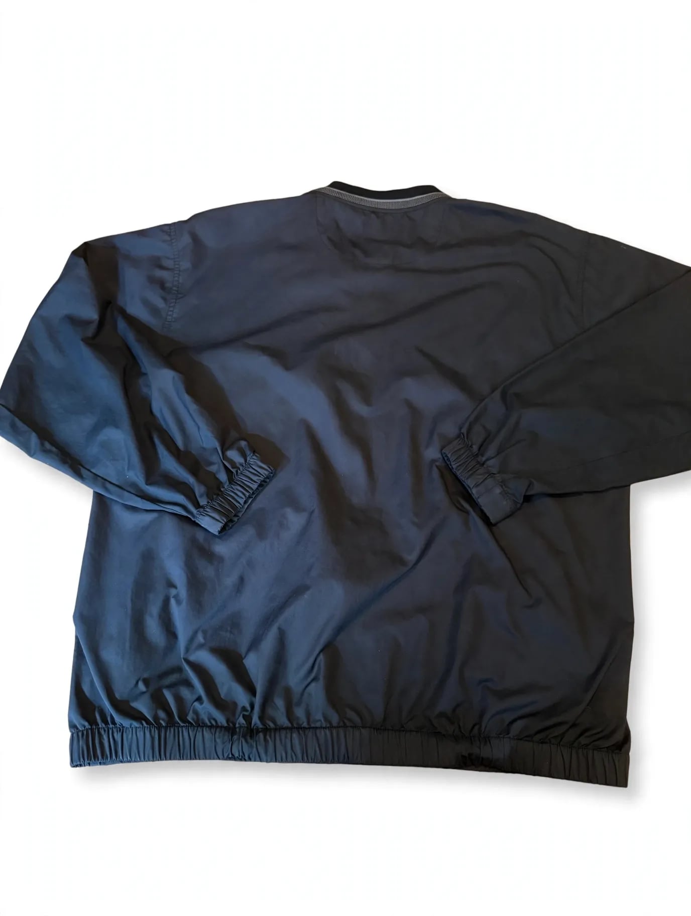 Nike Golf Men’s XL Black V-Neck Pullover Windbreaker Windshirt Swoosh 9