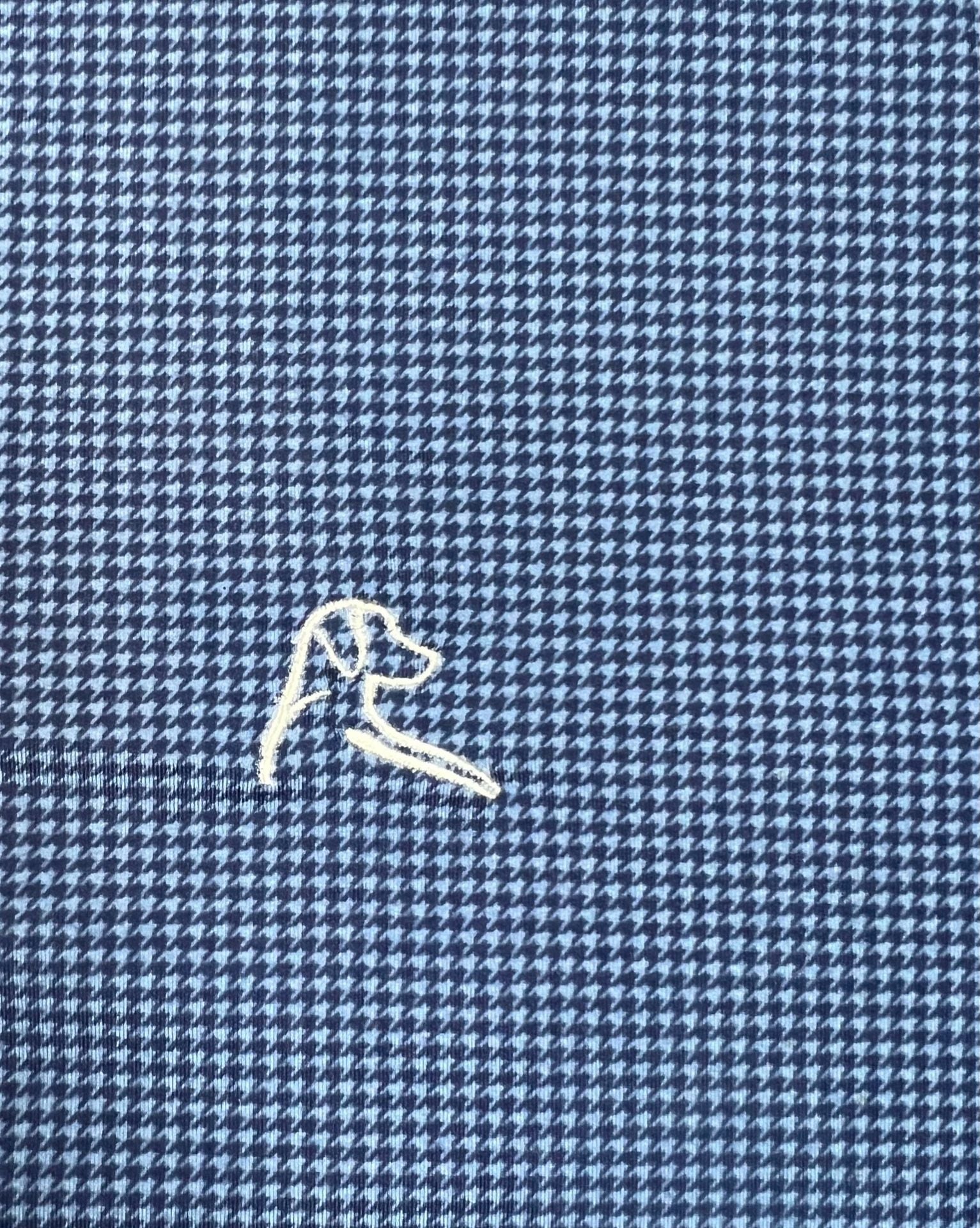 Rhoback 1/4 Zip Pullover Size XL Blue Houndstooth Performance Golf 4