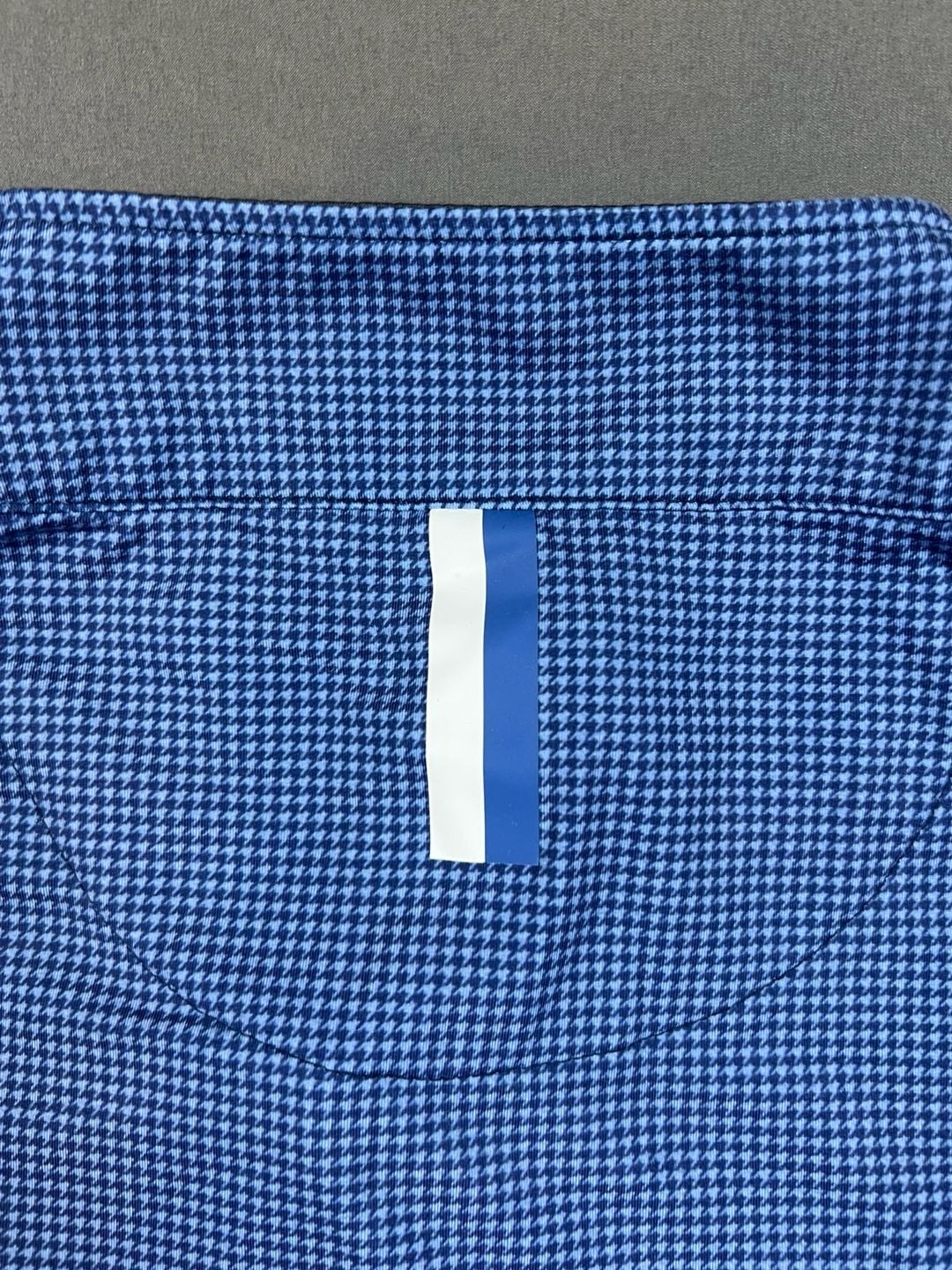 Rhoback 1/4 Zip Pullover Size XL Blue Houndstooth Performance Golf 7