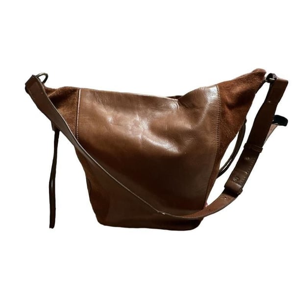 Lucky Brand Brown Leather Hobo Shoulder Bag