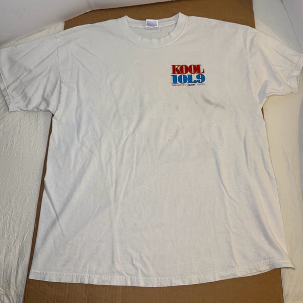 Hanes Kool 101.9 Hulabaloo 2 T-Shirt Size XL White Vintage