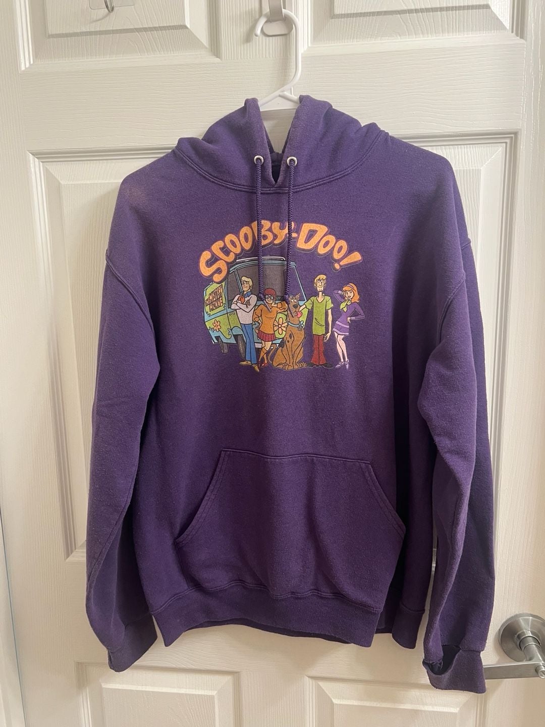 Scooby-Doo Mystery Machine Graphic Purple Hoodie Size S Cartoon 2
