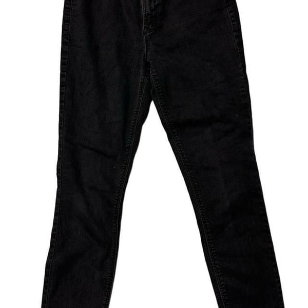 Old Navy Super Skinny Mid-Rise Jeans Size 6 Black Denim Pants