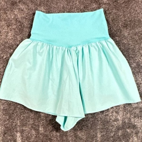 Offline By Aerie Real Me Crossover Flowy Short XXS Light Blue Athletic Skort