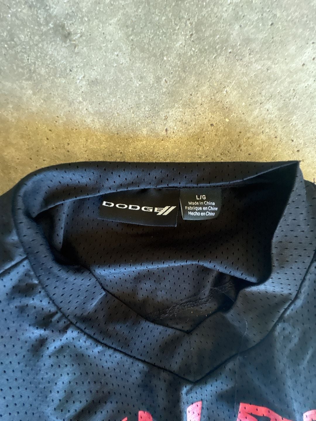 Dodge Hellcat SRT Jersey Size L Black Graphic Muscle Car Tee 4