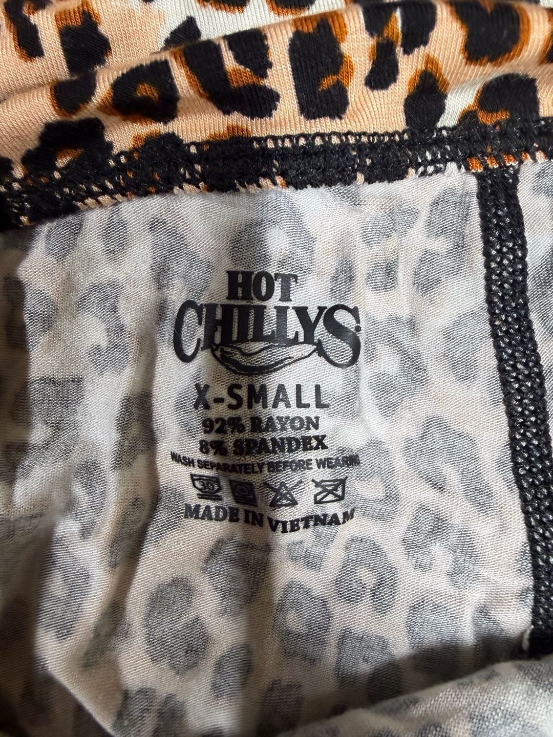 Hot Chillys Leopard Leggings X-Small 12