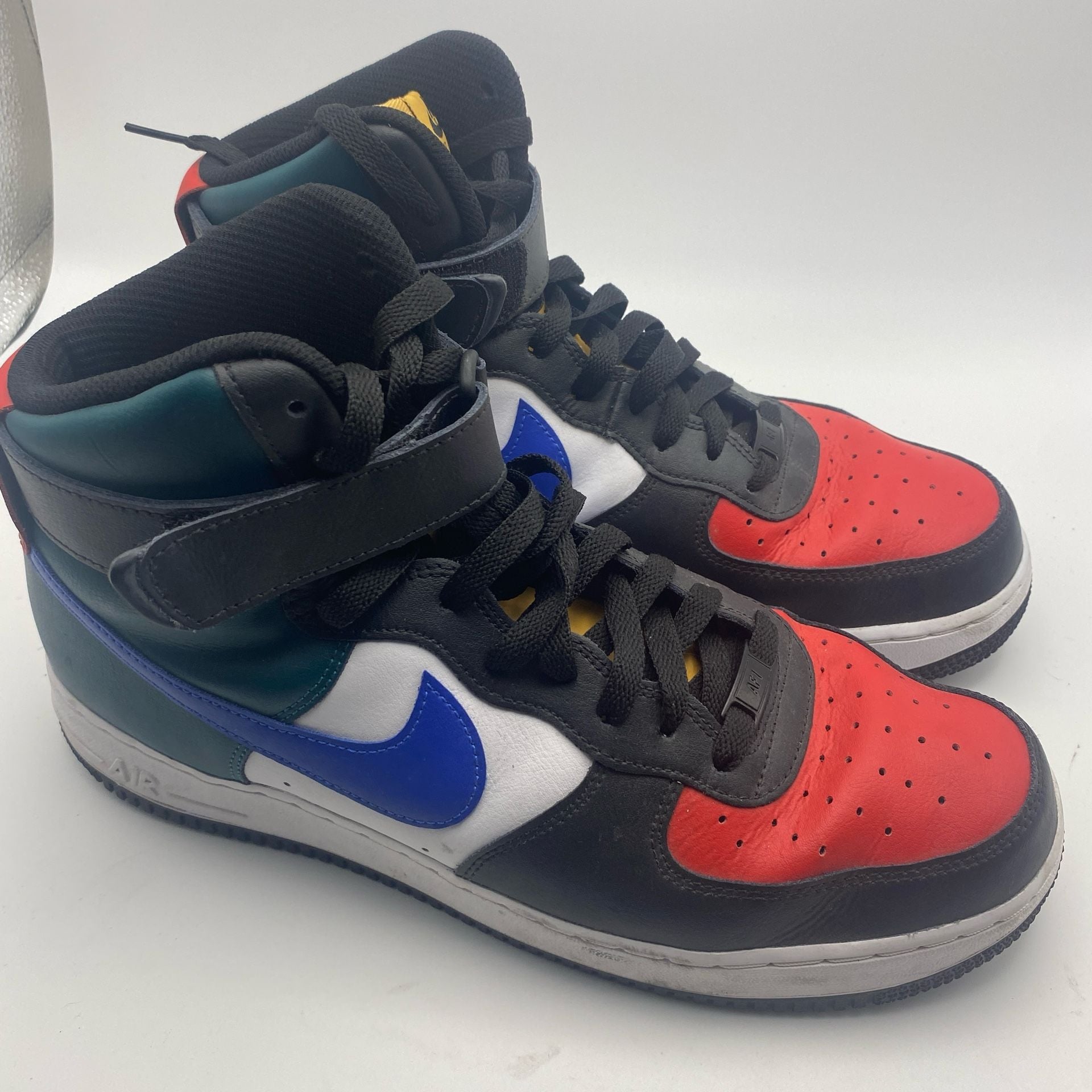 Nike Air Force 1 High By You Size 12 Multi-Color Leather Sneakers Size 12 7