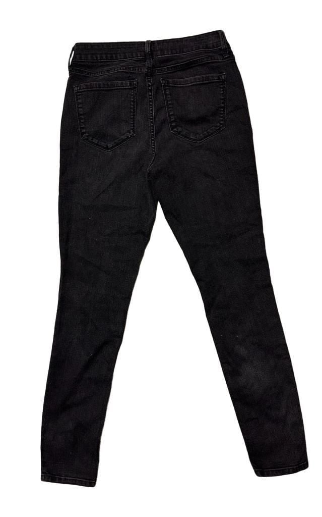 Old Navy Super Skinny Mid-Rise Jeans Size 6 Black Denim Pants 4