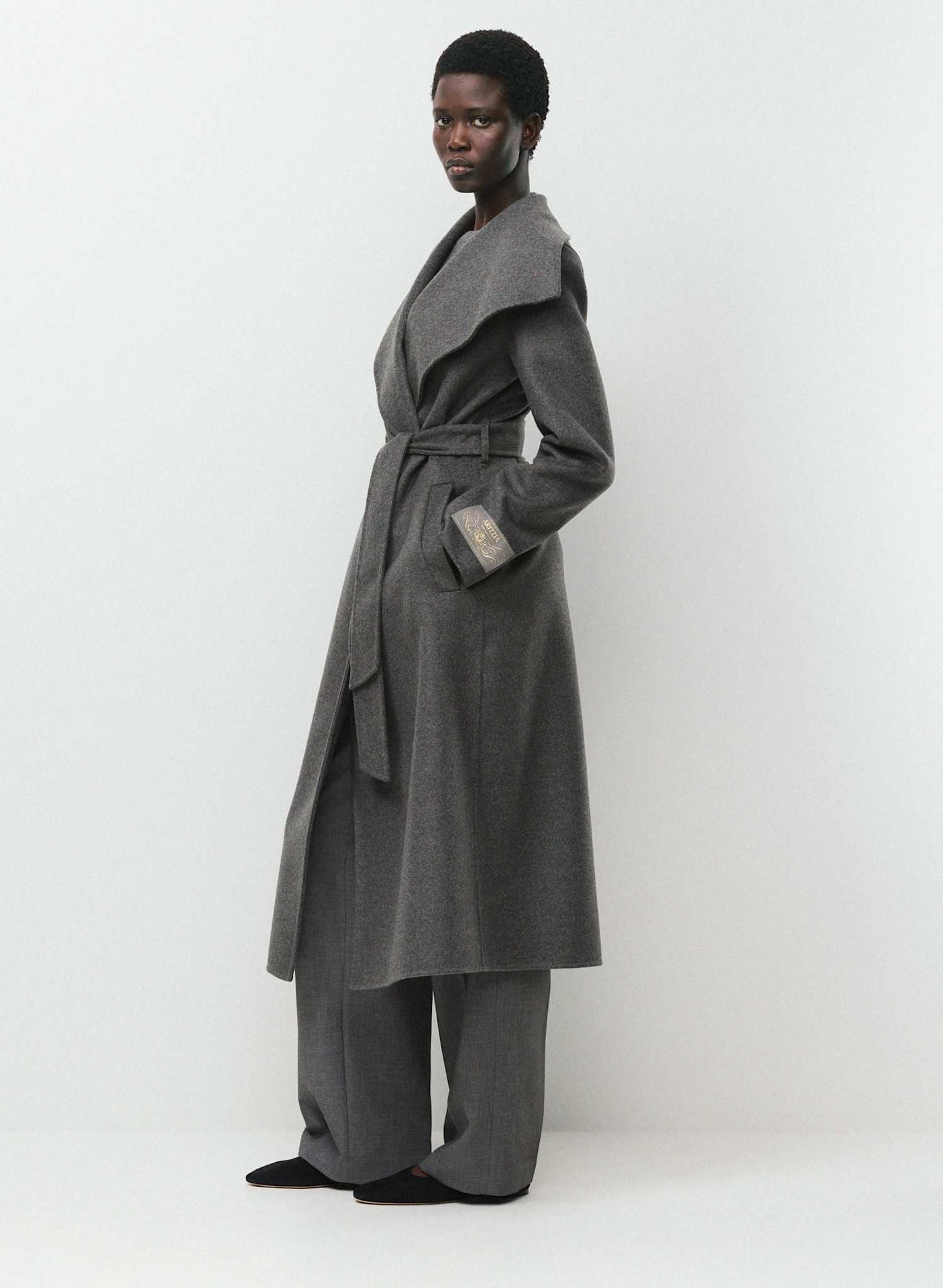 Aritzia The Portfolio Double-Faced Coat - Luxe (Re)Wool Size Medium NWT 10